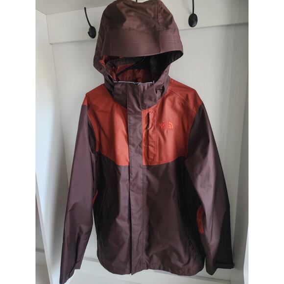 The North Face Jacket Men Medium Rust Triclimate Zip Insulated Puffer 3 in 1 - Picture 4 of 12